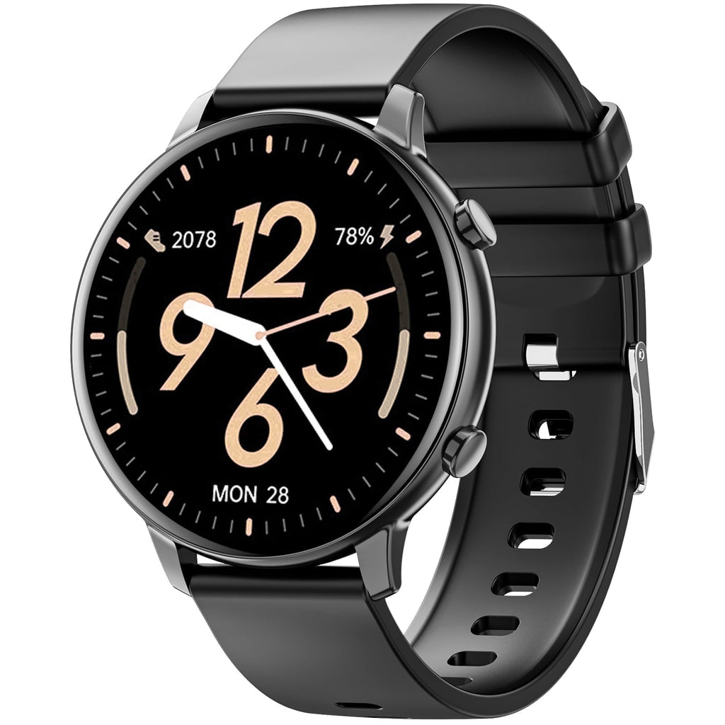 Smart Watch for Men, 1.39" Fitness Tracker with Bluetooth Calls(Answer&Make&Message Reminder), Smart Watch Fits for Android and iPhone, IP68 Waterproof, 100+ Sport Modes Smartwatch, for Gift, Black