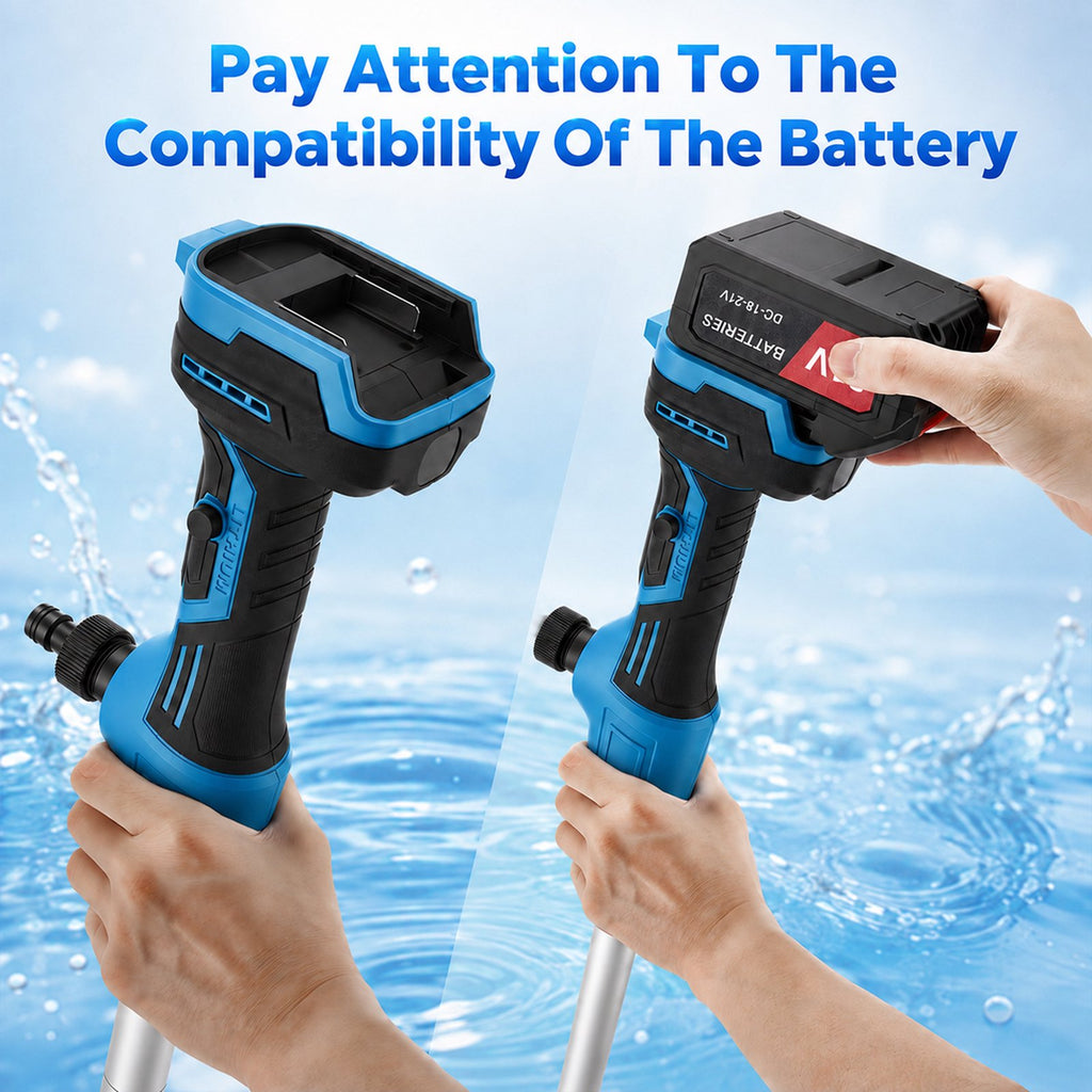 Cordless Stick Water Pump, 2.2" Slim Head, Water & Diesel Transfer 720GPH & 16FT Lift, 2×4.0Ah Lithium Batteries, 30-Min Runtime Per Battery, for Pool Garden Pond Boat Basement RV